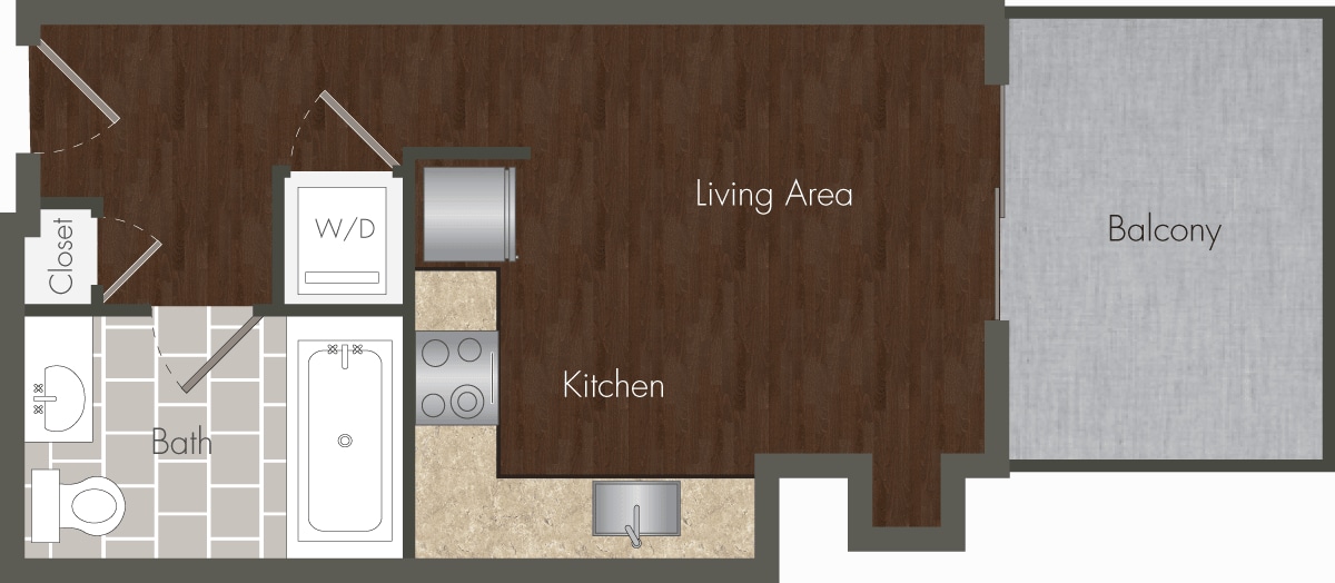 Floor Plan - A3 Larger Balcony