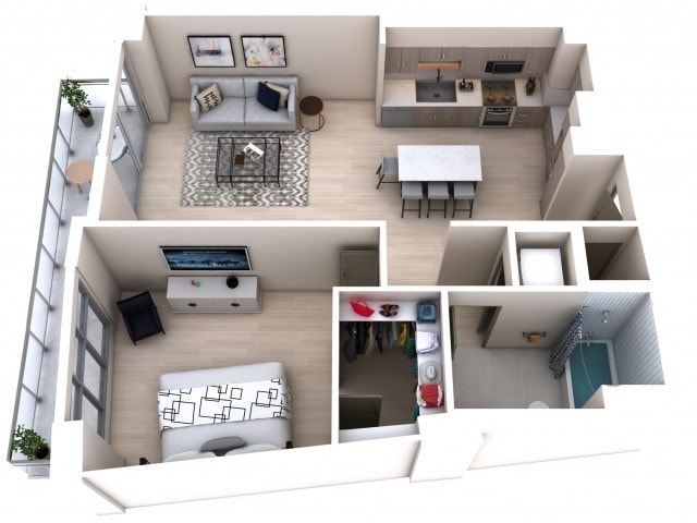 One Bedroom One Bath (819) - One Bedroom One Bath (819)