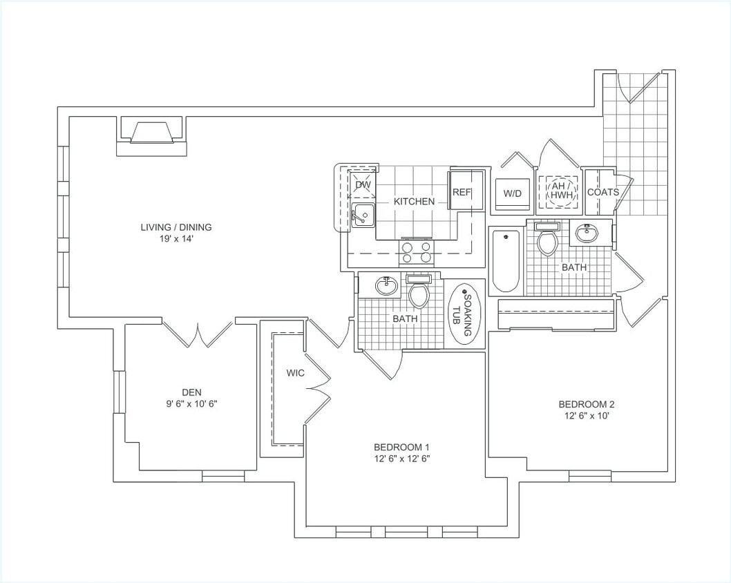 Floor Plan - Dumbarton I with Den