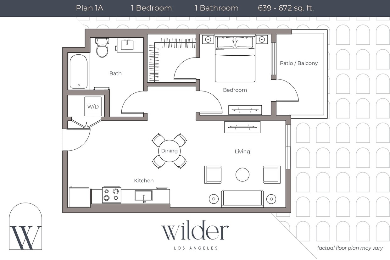 Floor Plan - 1 Bedroom A