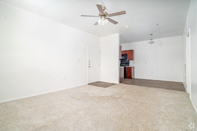 1BR, 1BA - 675SF - Living Room - Trails at River Road (Boerne Creekside)