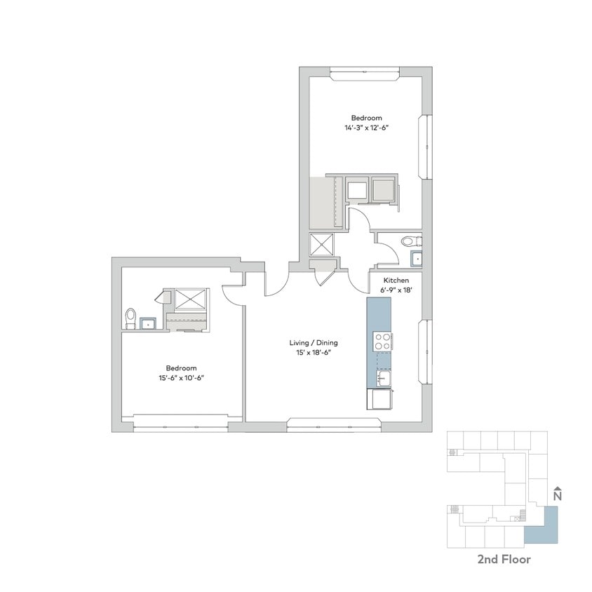 Floor Plan - 12e-2bA