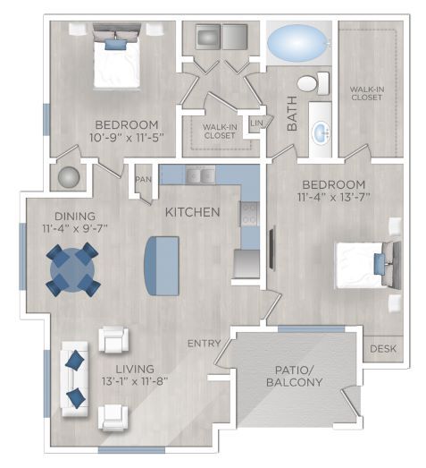 Floor Plan - San Jacinto (B1-1)