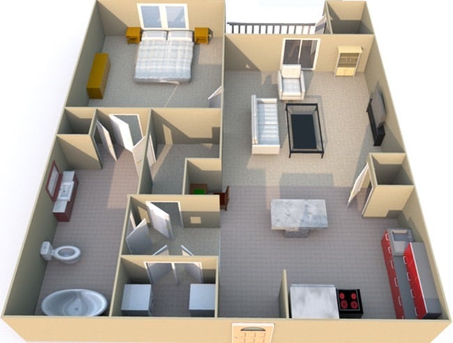 1 Bedroom Floorplan - Westwood