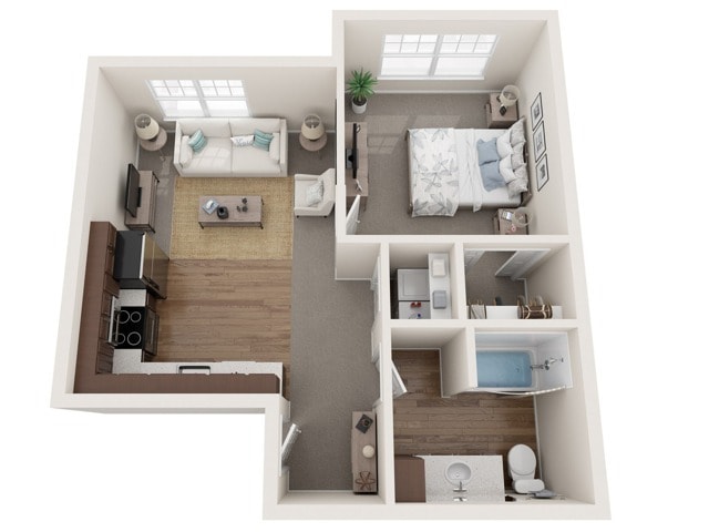 The Cole | The Landmark at Hatchery Hill | Apartments in Fitchburg, WI - The Cole