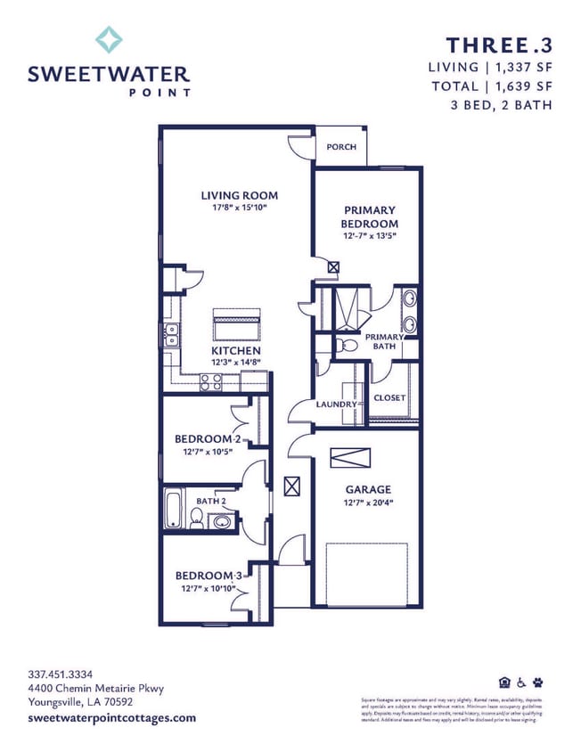 3 bedroom with Garage attached - 3 br/2ba