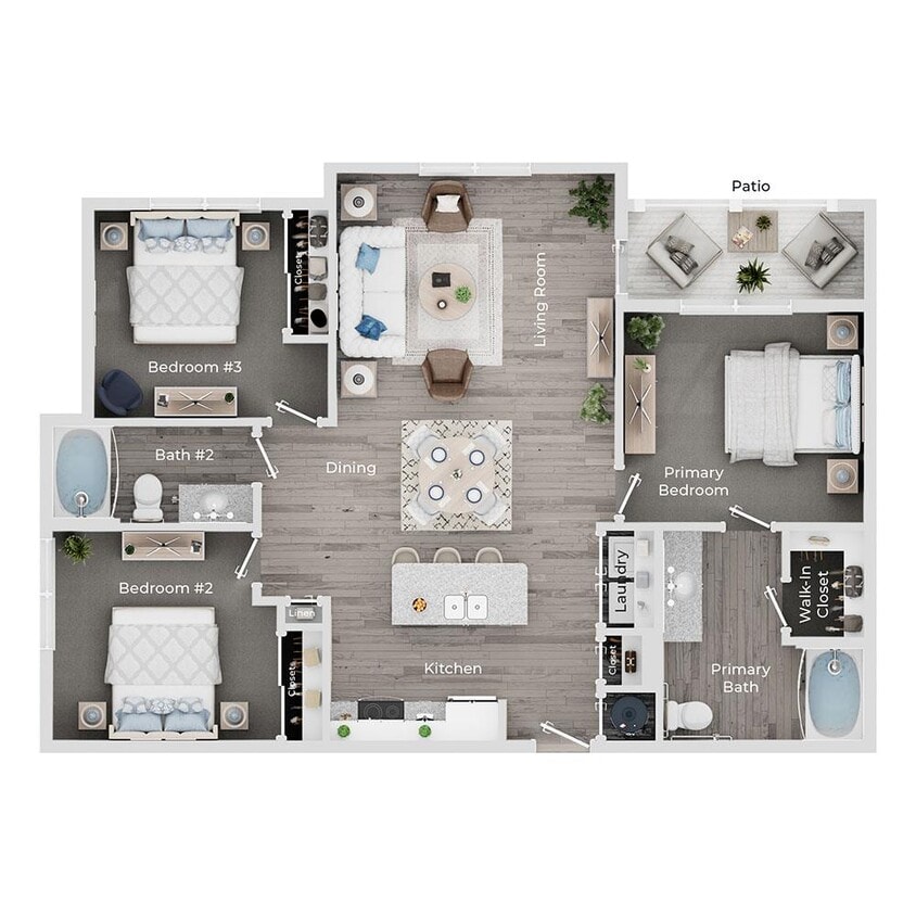 Floor Plan - D1- Violet
