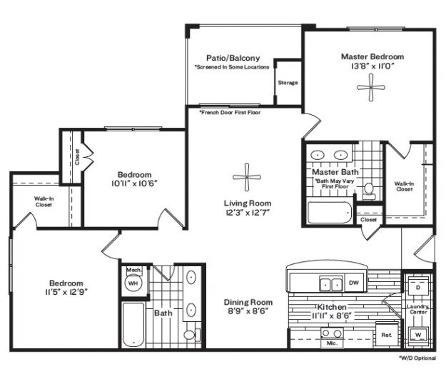 Garrett West - HUE - 2 Beds - 2 Baths - 1231 Sq. ft. - HUE