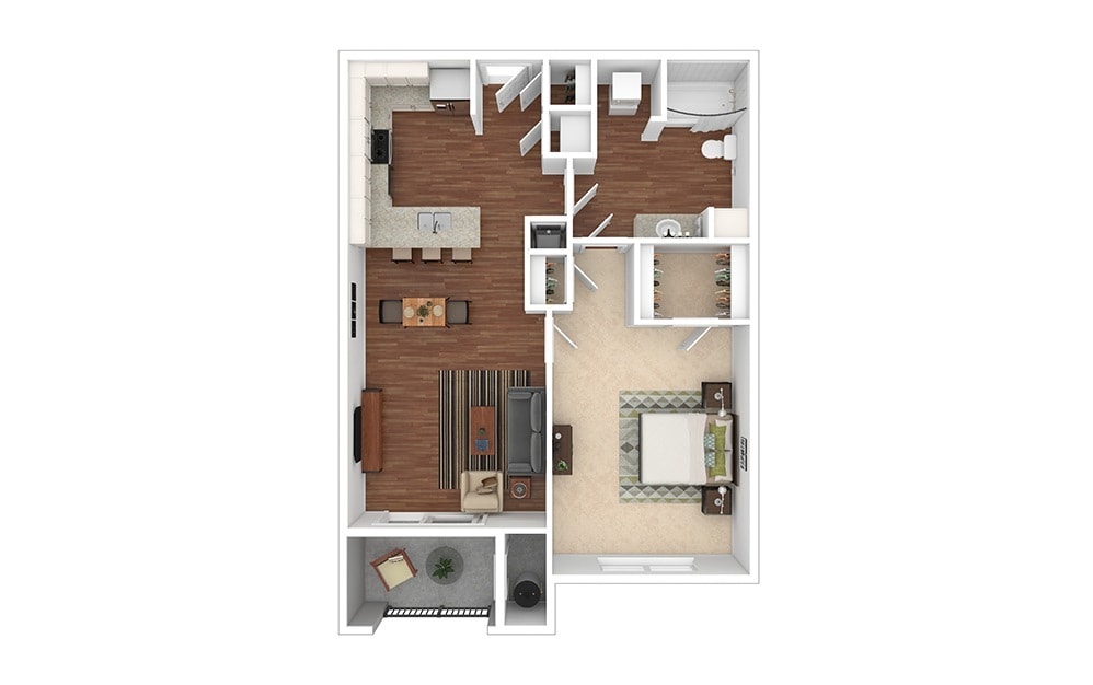 Floor Plan - Allen - Renovated