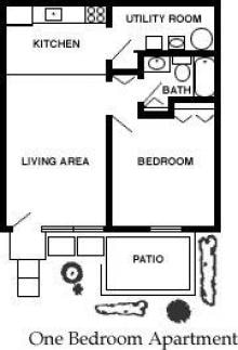 1BR/1BA - One Bedroom