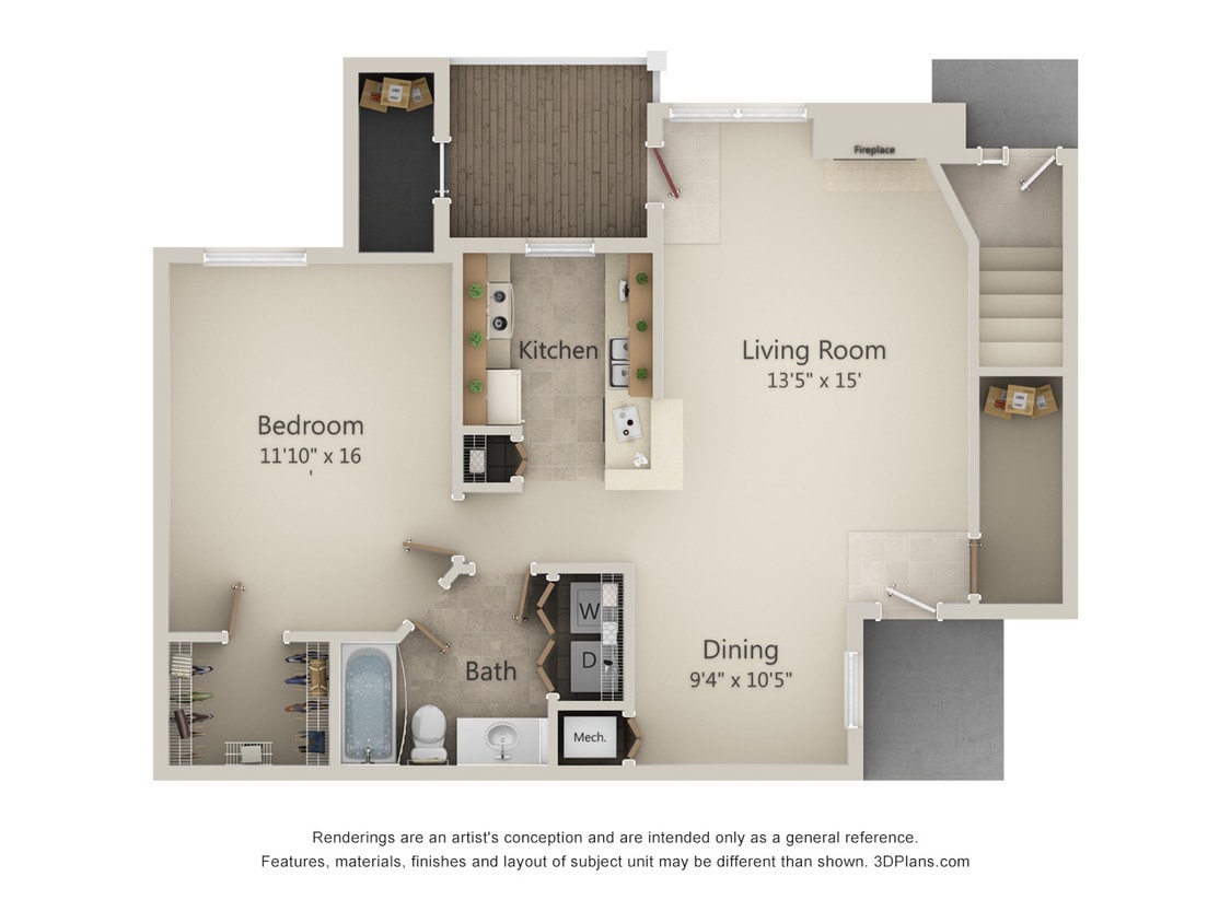 Floor Plan - 1A-Sunrise Series