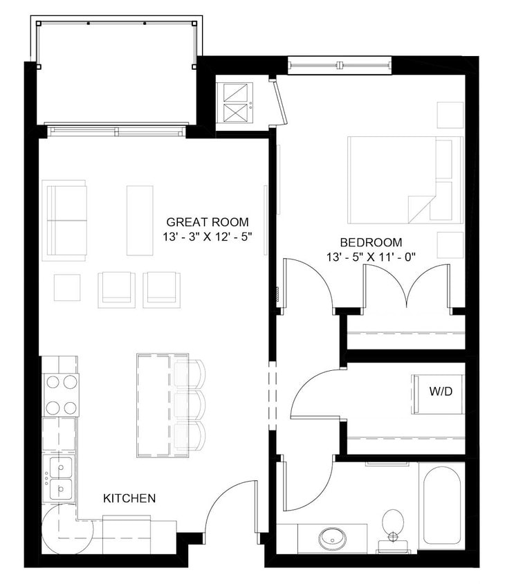 Floor Plan - The Rainier (B1)