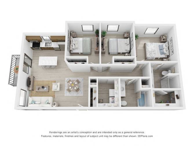 Floor Plan - Three Bedroom