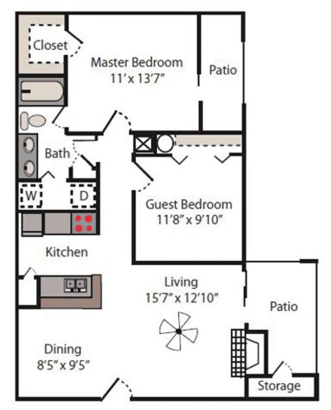 Floor Plan - The 889