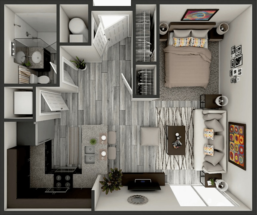 Floor Plan - Hamilton - Studio