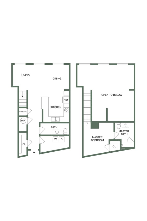 Floor Plan - The Clayton Mill Loft (113)