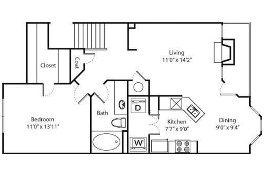 Floor Plan - Elm Renovated A2r