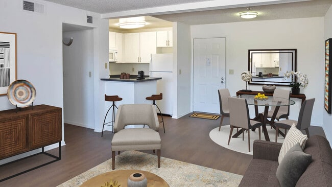 Living Room with Hard Surface Flooring - Park West