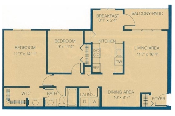 2br/1ba - 2A
