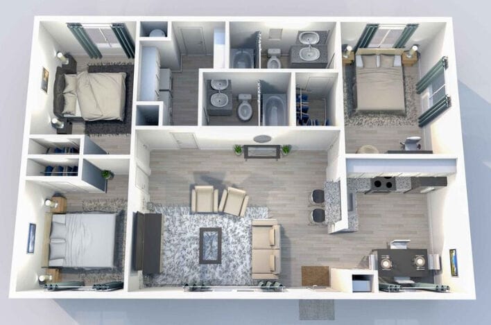 Floor Plan - The 1280