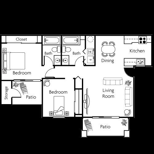 2BR/2BA - APARTMENTS THAT ARE ACTUALLY AFFORDABLE !!!!!