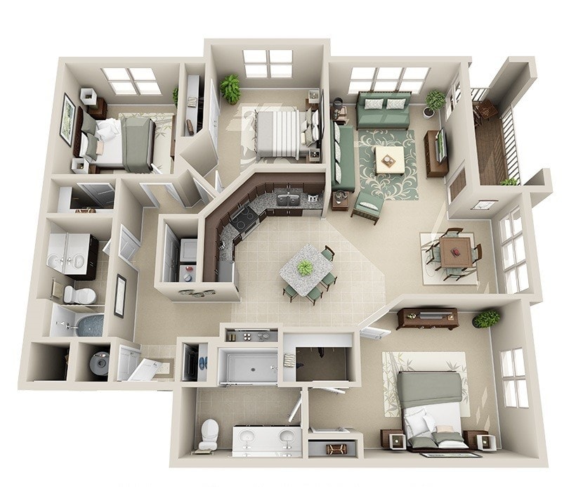 Junction Six Forks - Savannah - 2 Beds - 2 Baths - 1409 Sq. ft. - Savannah