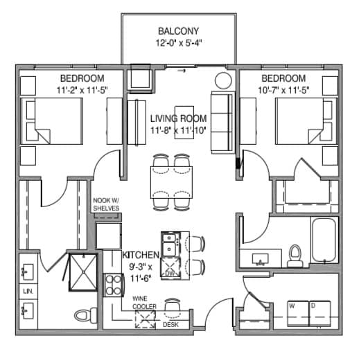 Peyton 3 - Two-Bedroom