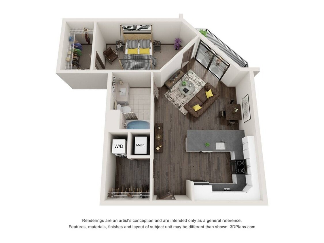 1 Bedroom - 1 Bathroom - Columbo (1 Bedroom & 1 Bathroom)