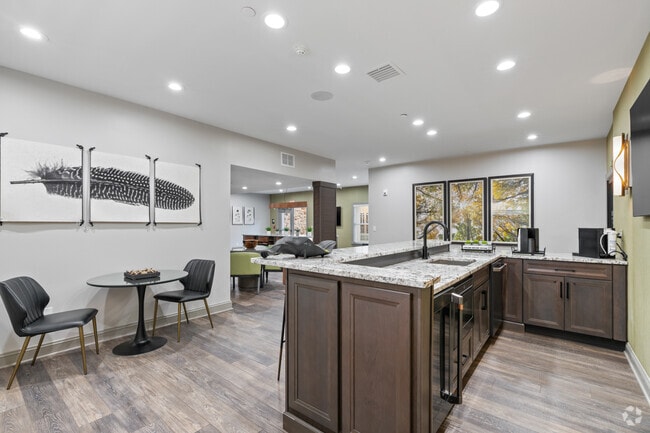 Clubhouse Kitchen - The Glen at Lafayette Hill Apartments