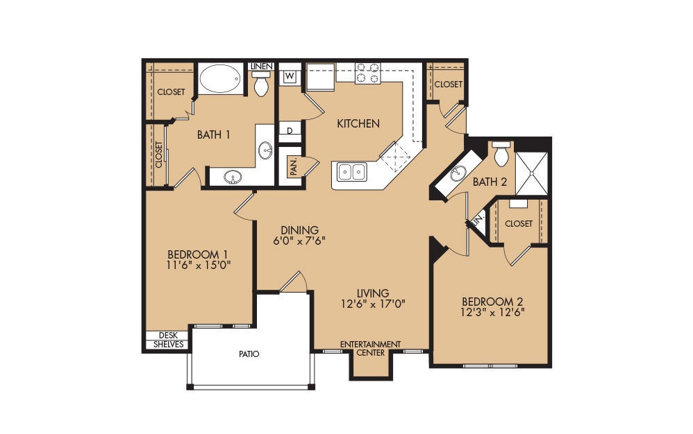 Floor Plan - B4 -2x2