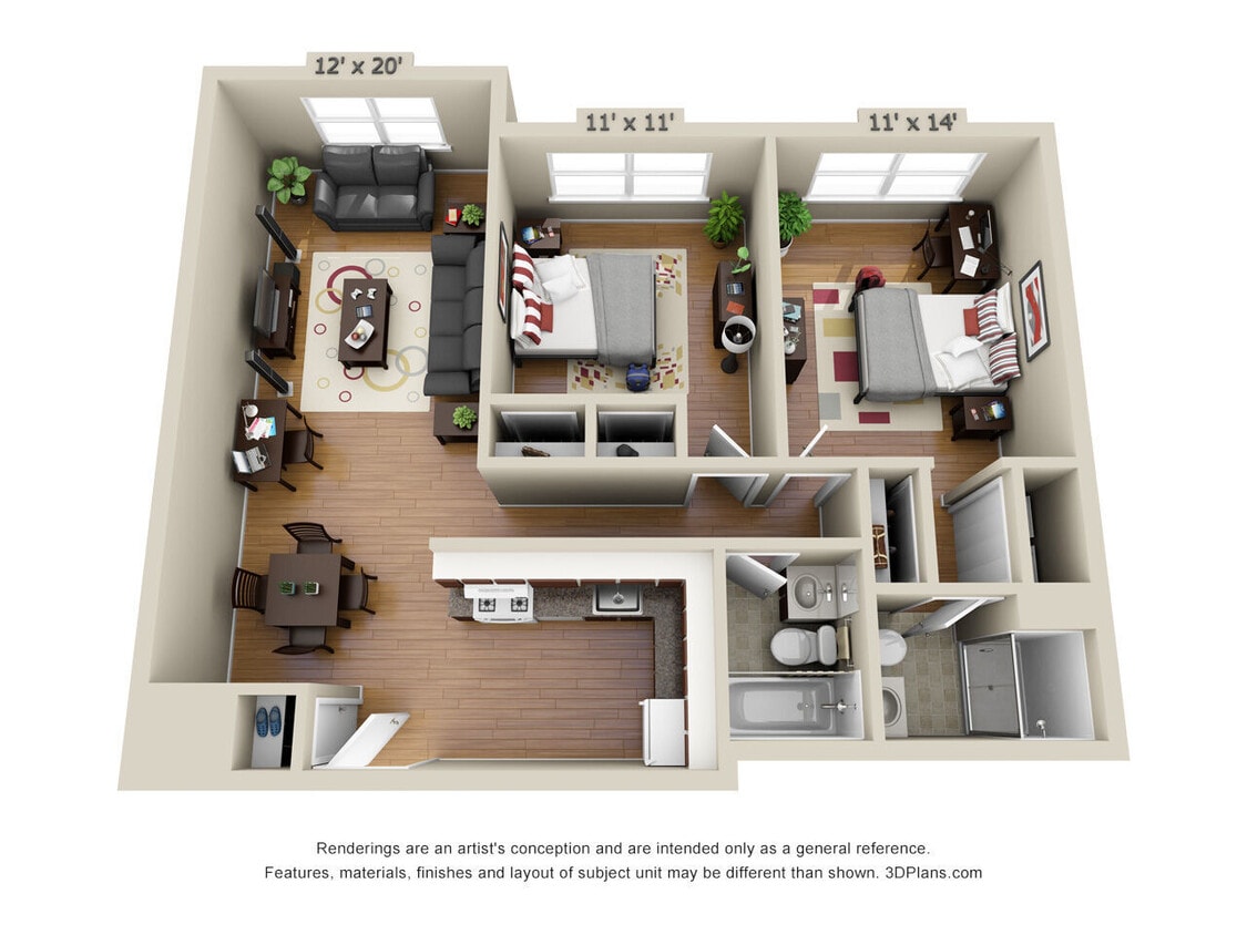 Floor Plan - 2 Bedroom