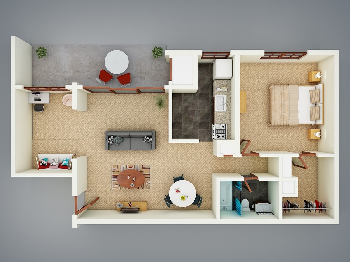 The Oasis| 1 Bedroom | 1 Bathroom - The Oasis