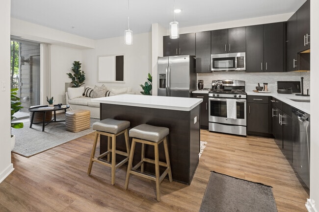 A1 1BR, 1BA - 715SF - Kitchen, Dining Room, Living Room - Arrive Glenview