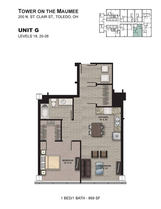 Floor Plan - Tower G