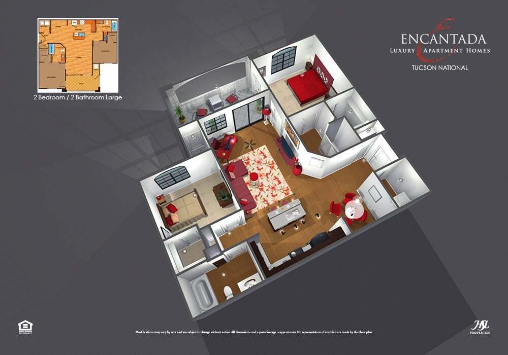 Floor Plan - 2C - Two Bedroom