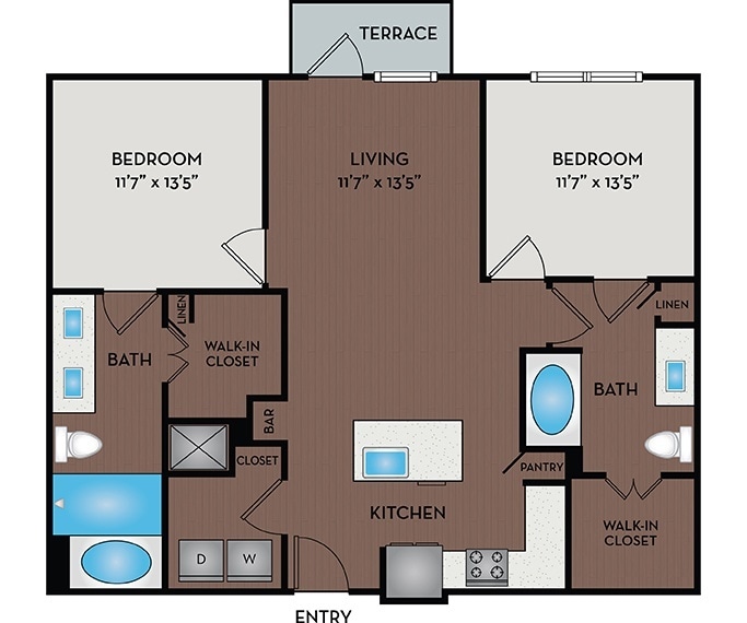 Floor Plan - 22F1A & 22F1B