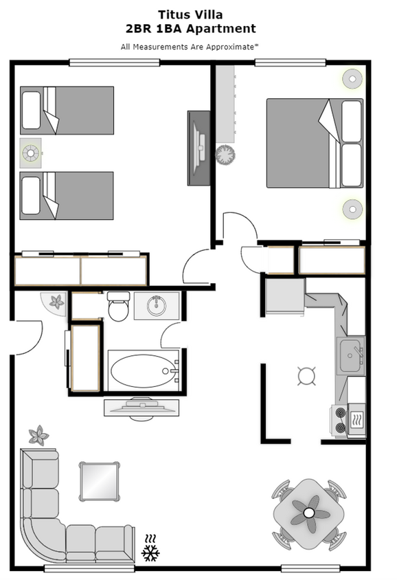 Floor Plan - 2/1