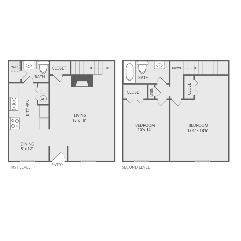 Floor Plan - The Cypress - 2.15B Townhome