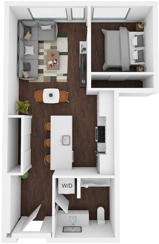 Floor Plan - 1 Bed/1 Bath-C9