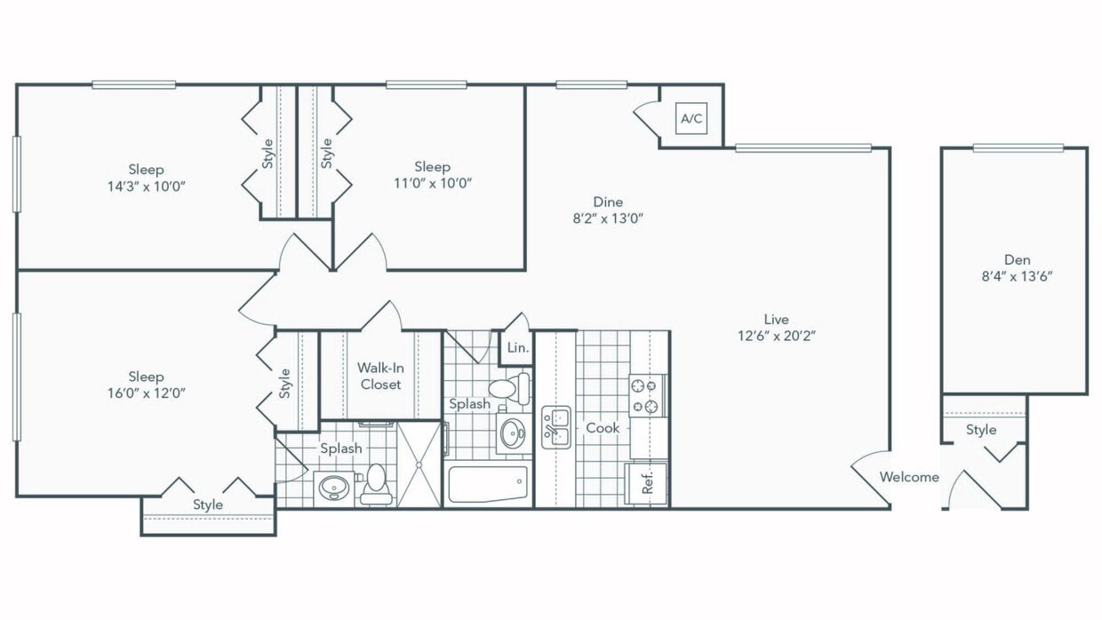 Douglass Den Floorplan - Douglas Den