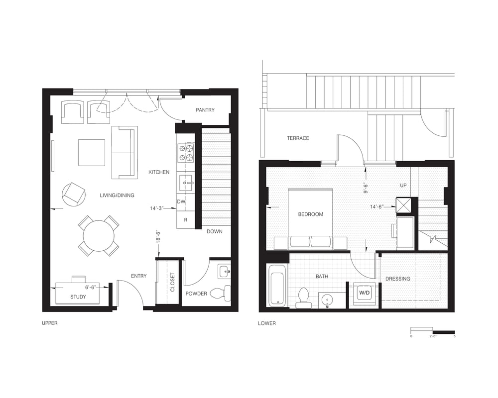 1x1.5 Townhome - A - 1x1.5 TH - A