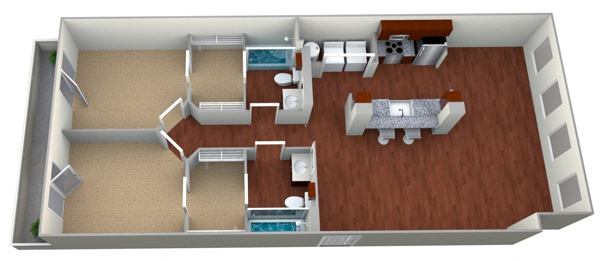 Floor Plan - Town Square II-D