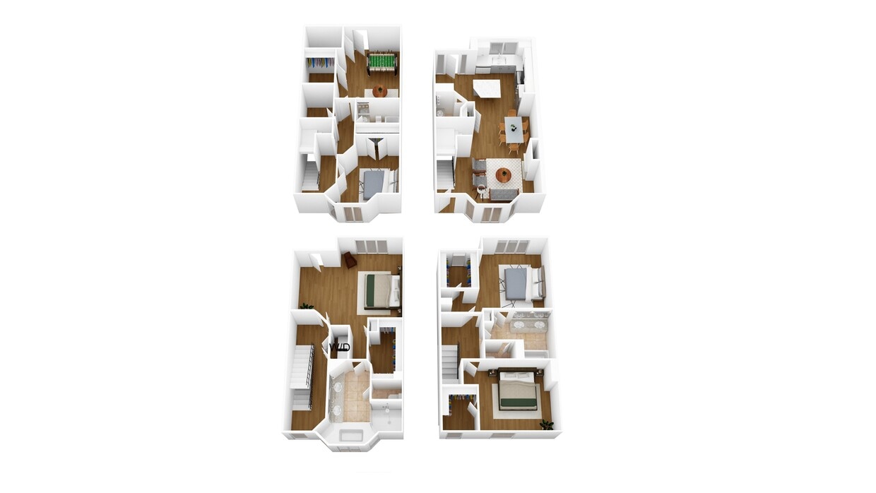 Floor Plan - D4A - Townhouse