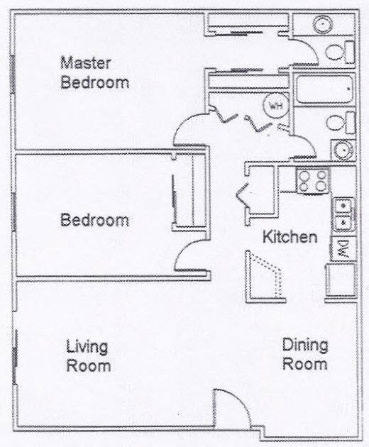 Floor Plan - Two Bedroom