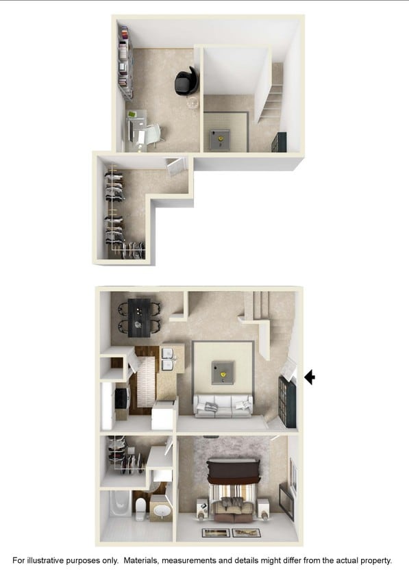 1BR/1BA - One Bed, One Bath A