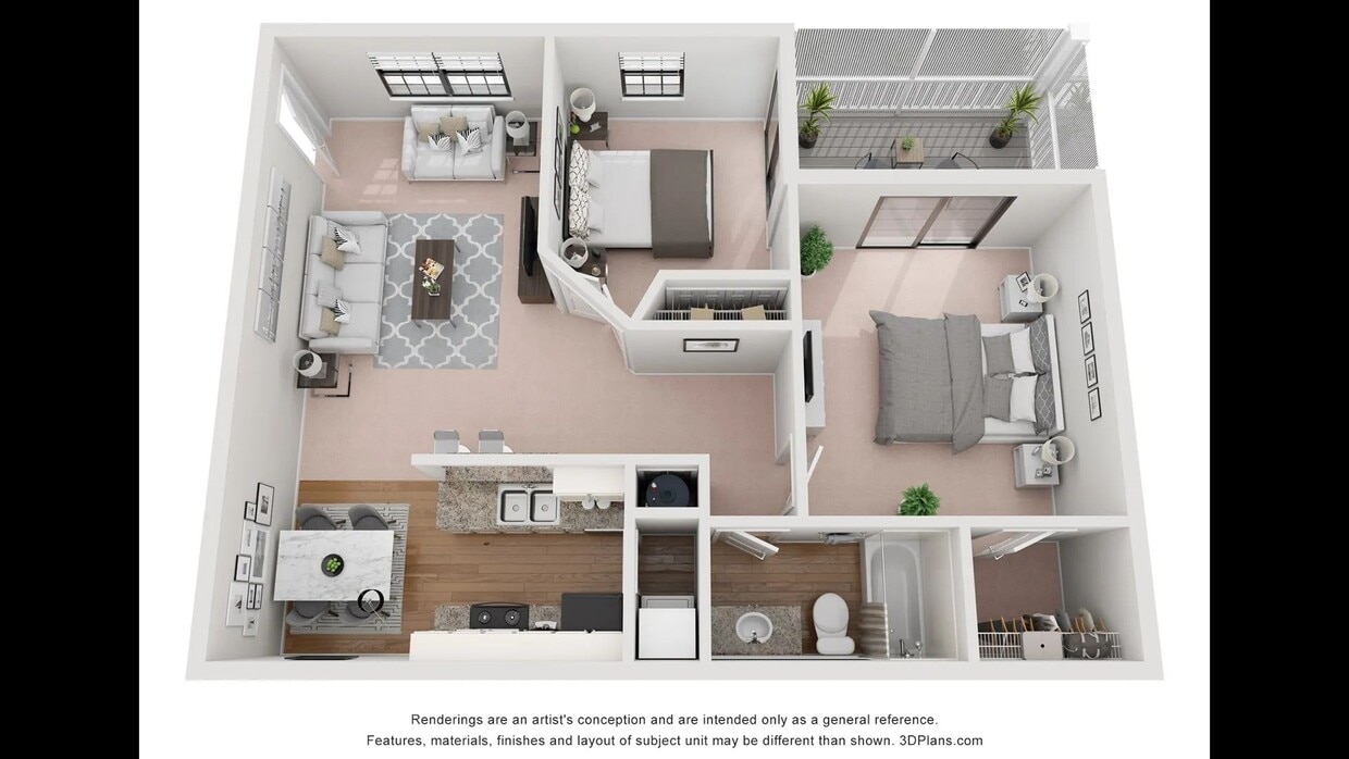 A photo of our 2x1 floor plan, The Hickory. - The Hickory