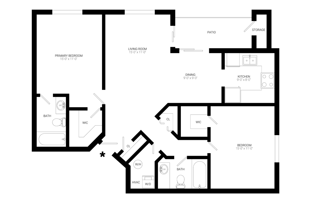 Floor Plan - The Hampton