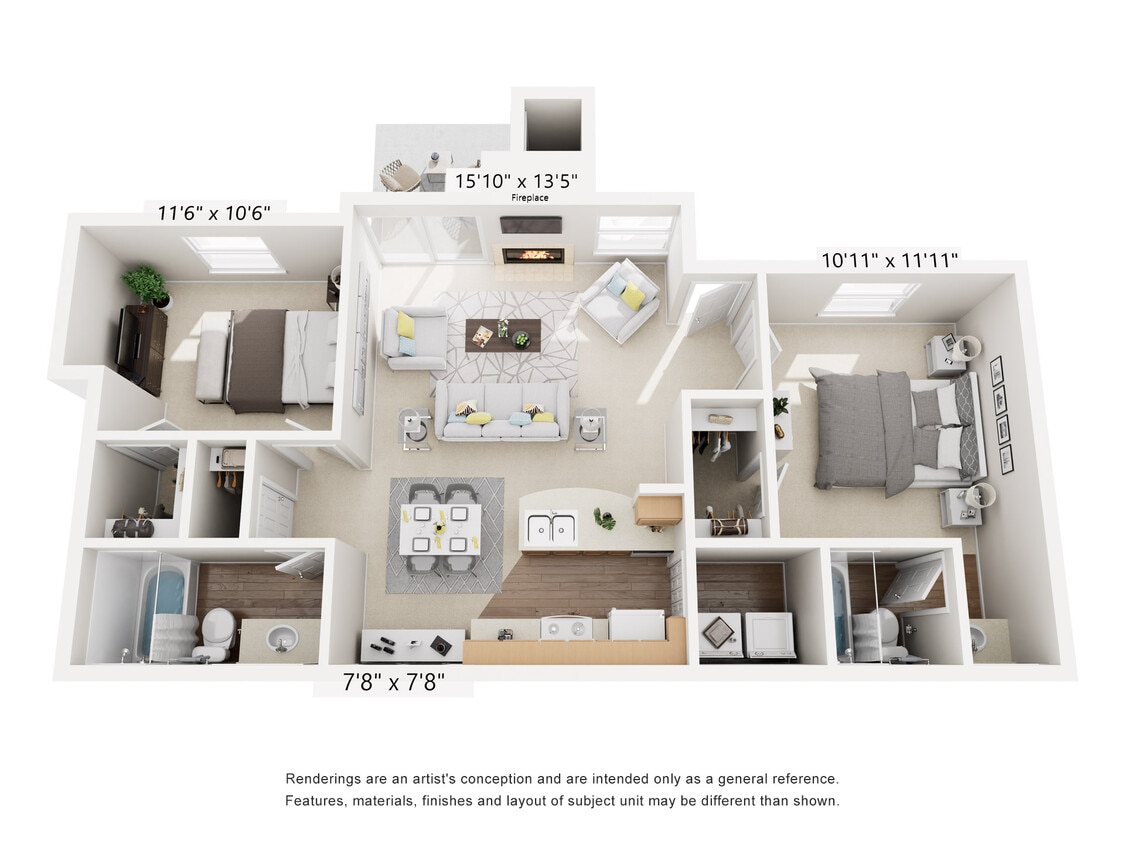 Floor Plan - Two Bedroom