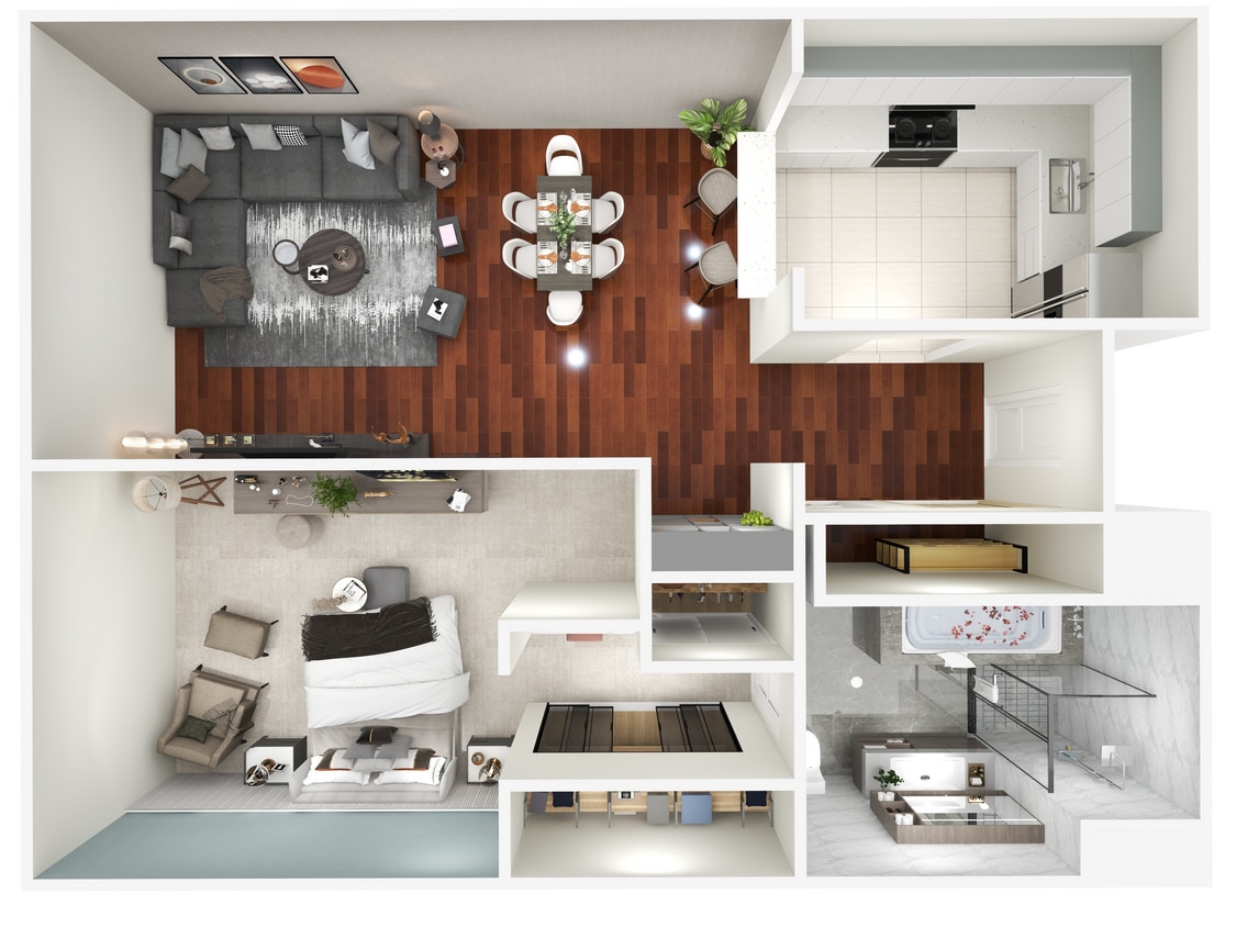 Floor Plan - 1x1