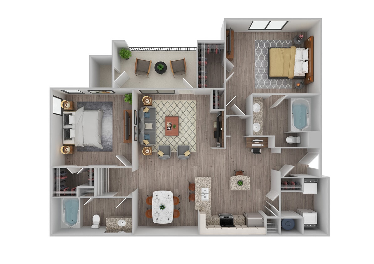 2 Bedroom | 2 Bath | 1129 SF - B3 | Renovated